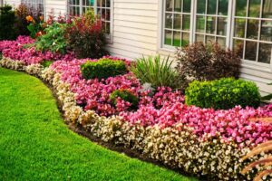 How to make a beautiful flower garden in front of the house