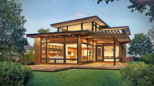 Modern wooden house plans