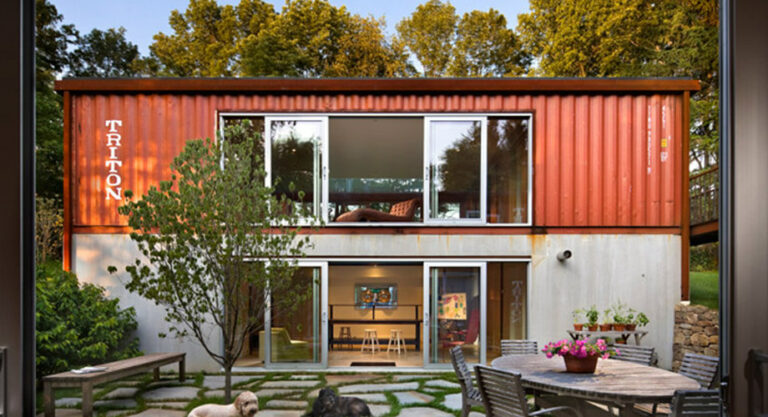 container house with a beautiful view